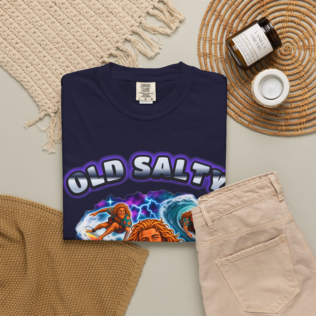 Old Salty Bootleg Shirt | 90s Rap Tee Style Surf Tour Tee | Comfort Colors T-Shirt