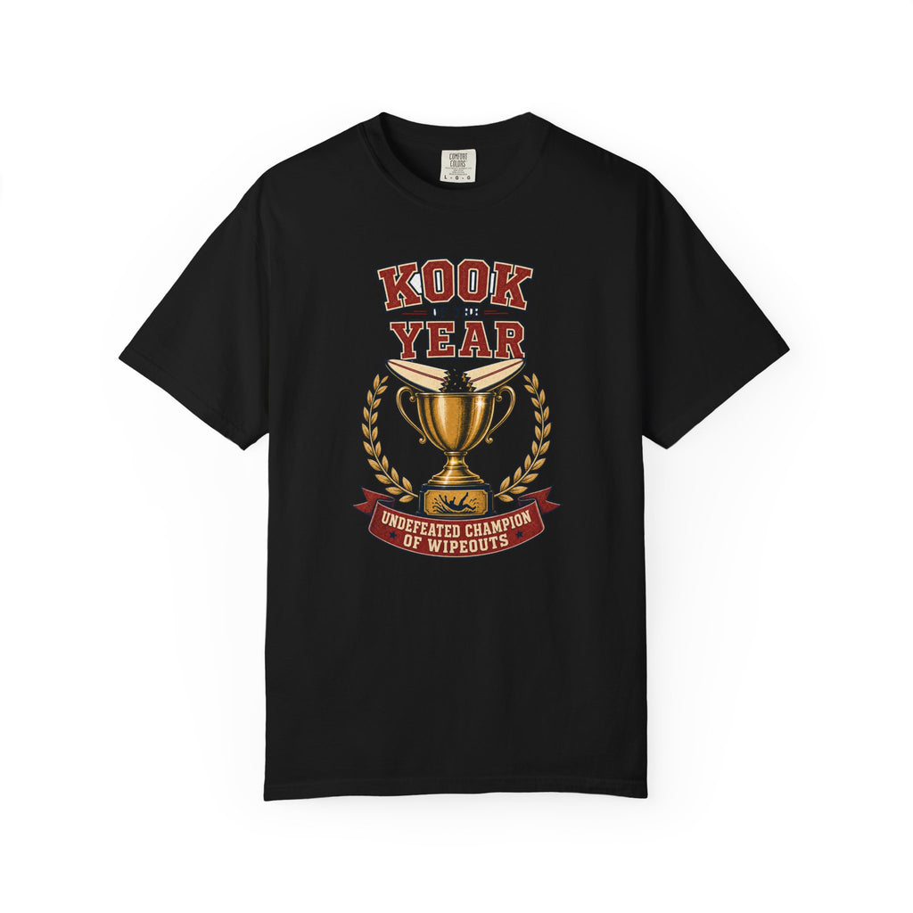 Kook Of The Year Tee | Funny Kook Surf Shirt | Retro Beach T-Shirt | Comfort Colors Gift