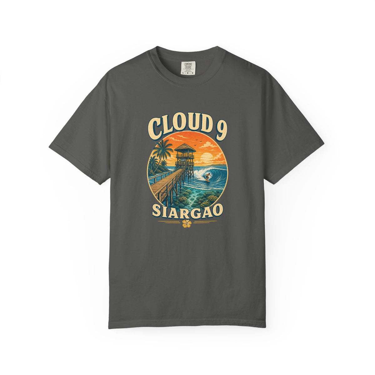 Cloud 9 Siargao Tee | Siargao Surf Shirt | Retro Beach T-Shirt | Comfort Colors Gift