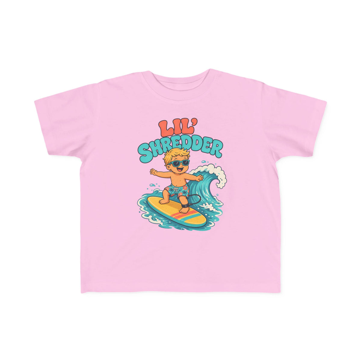 Lil' Shredder Kids Tee | Toddler Surf Shirt | Toddler Beach T-Shirt | Surf Kid Gift