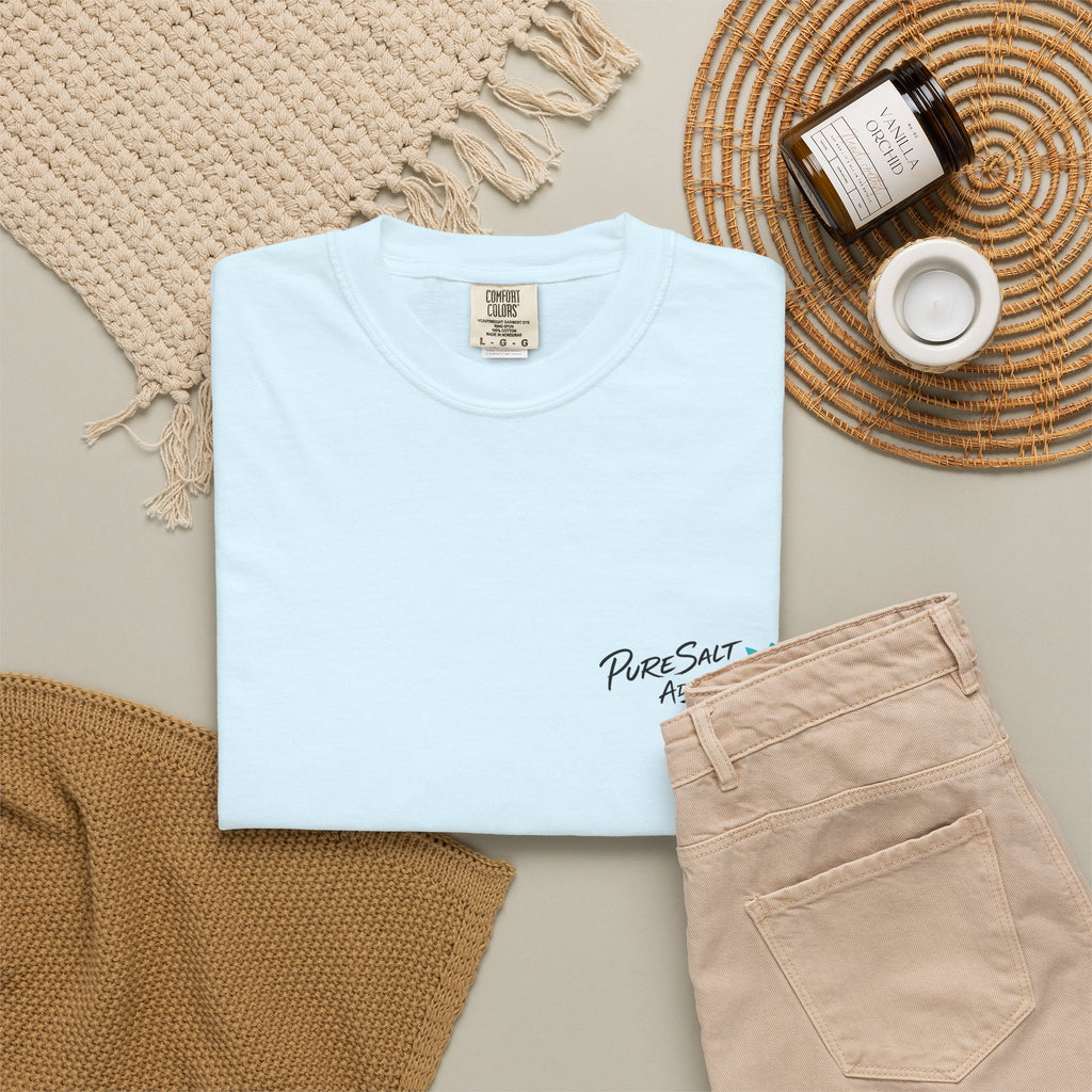 Salty Soul Surf Tee — Retro Beach Surfboard Anchor Graphic T-Shirt