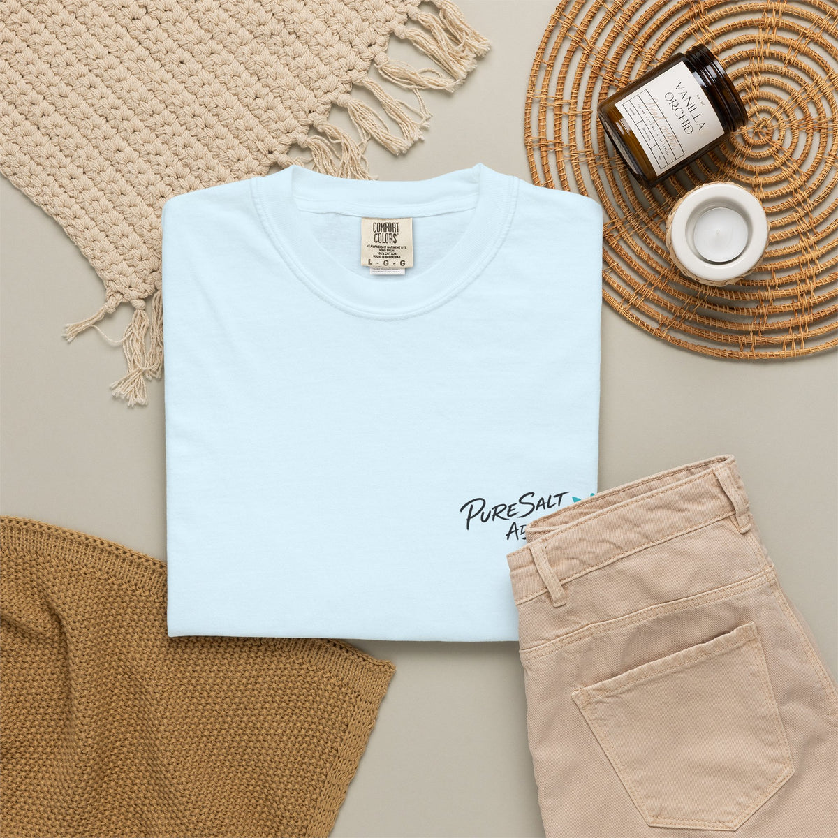 Salty Soul Surf Tee — Retro Beach Surfboard Anchor Graphic T-Shirt