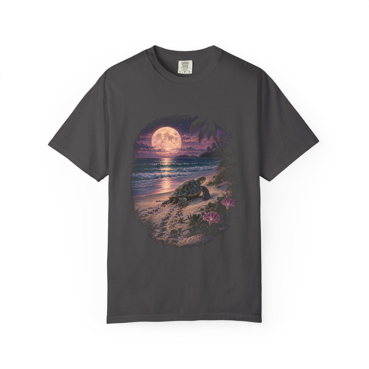 Nesting Moon Sea Turtle Shirt | Vintage Turtle Moon Tee | Comfort Colors T-Shirt