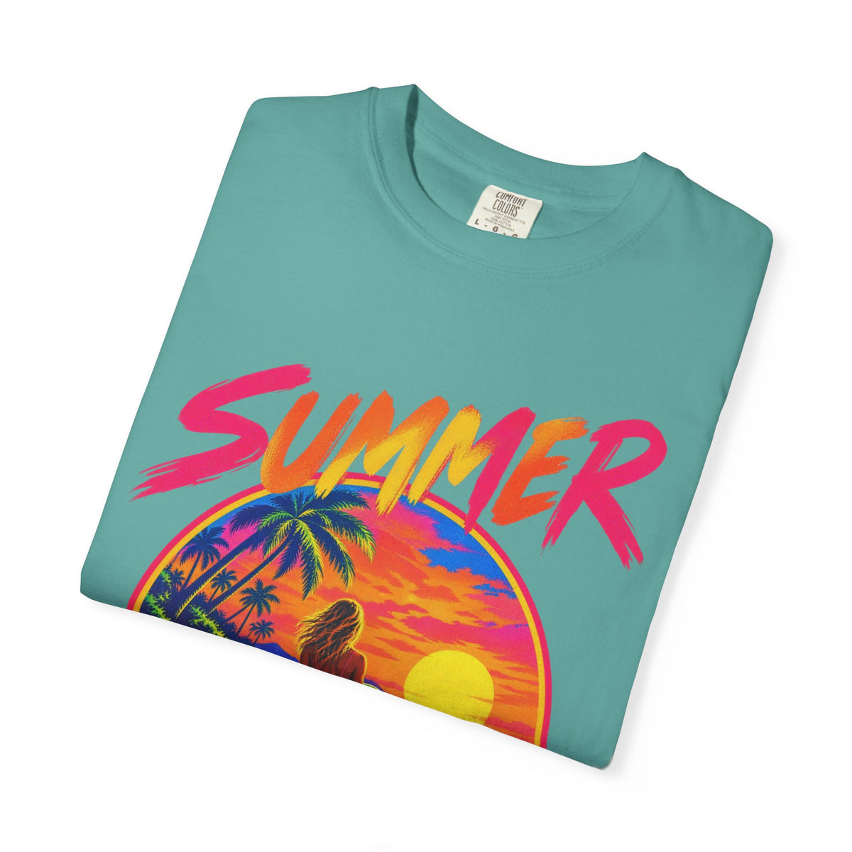 Summer Never Ends Tee | Retro Endless Summer Shirt | Tropical T-Shirt | Comfort Colors