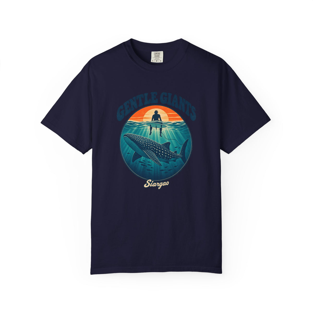 Gentle Giants Whale Shark Tee | Siargao Ocean Shirt | Vintage Marine Life T-Shirt | Comfort Colors Gift