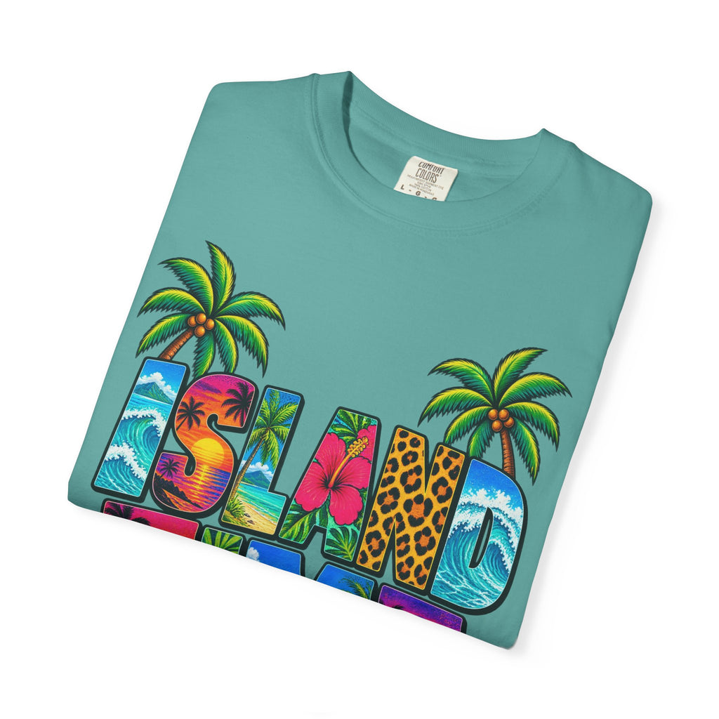 Island Time Tee | Tropical Island Shirt | Retro Vacation T-Shirt | Comfort Colors