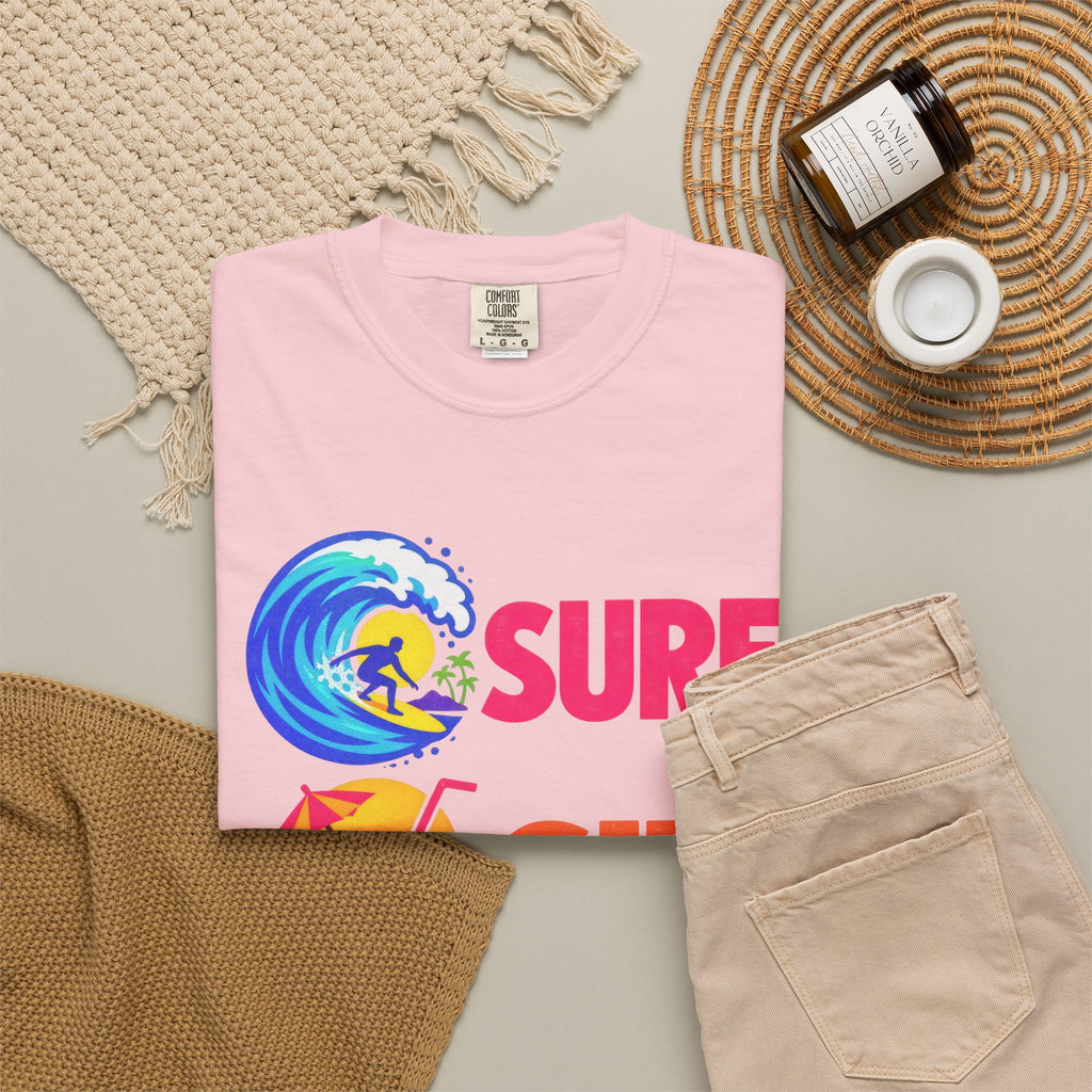 Surf Sip Repeat Tee | Surf & Cocktail Shirt | Funny Beach T-Shirt | Comfort Colors