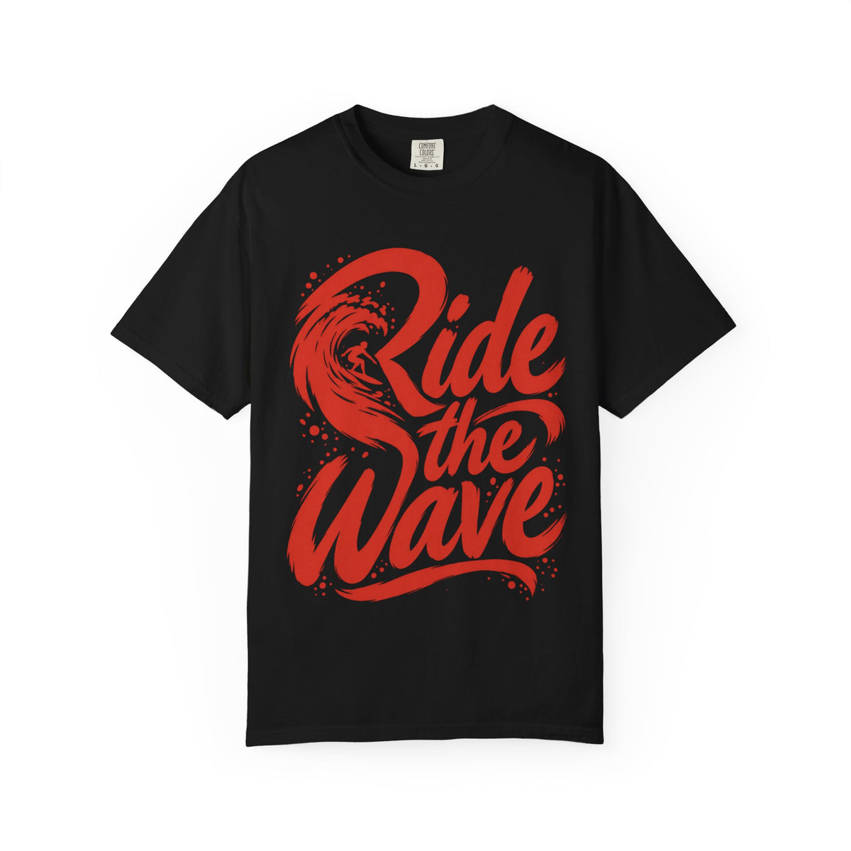 Ride The Wave Shirt | Brush Script Surfer Tee | Comfort Colors T-Shirt