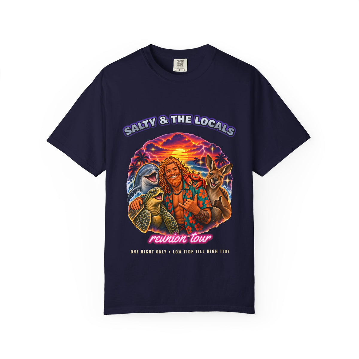 Salty And The Locals Tour Shirt | Reunion Tour Bootleg Tee | Comfort Colors T-Shirt