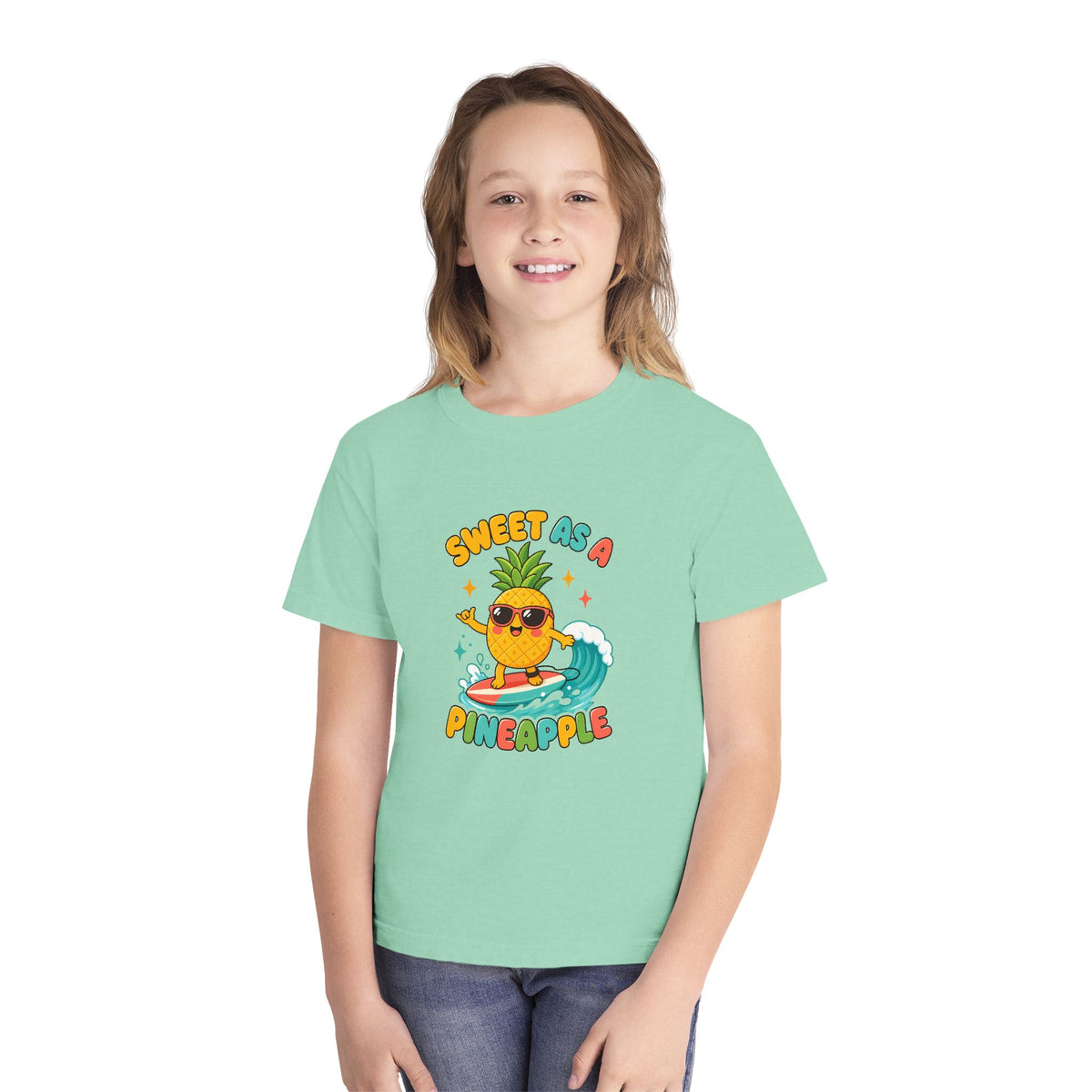 Sweet As A Pineapple Kids Tee | Pineapple Kids Shirt | Youth Beach T-Shirt | Surf Kid Gift