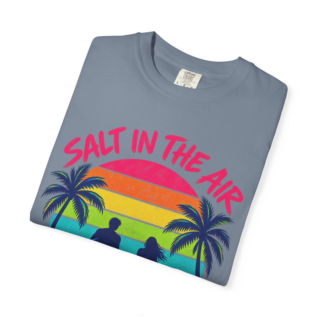 Salt In The Air Tee | Ocean Breeze Shirt | Retro Beach T-Shirt | Comfort Colors