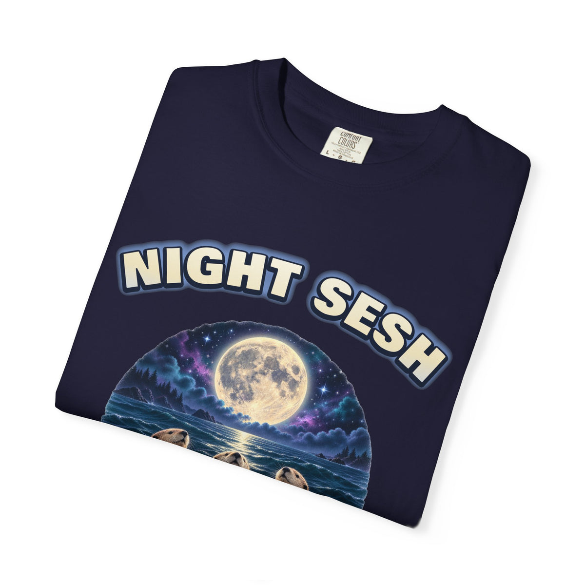 Otters Moon Bootleg Shirt | Night Sesh Funny Otter Tee | Comfort Colors T-Shirt