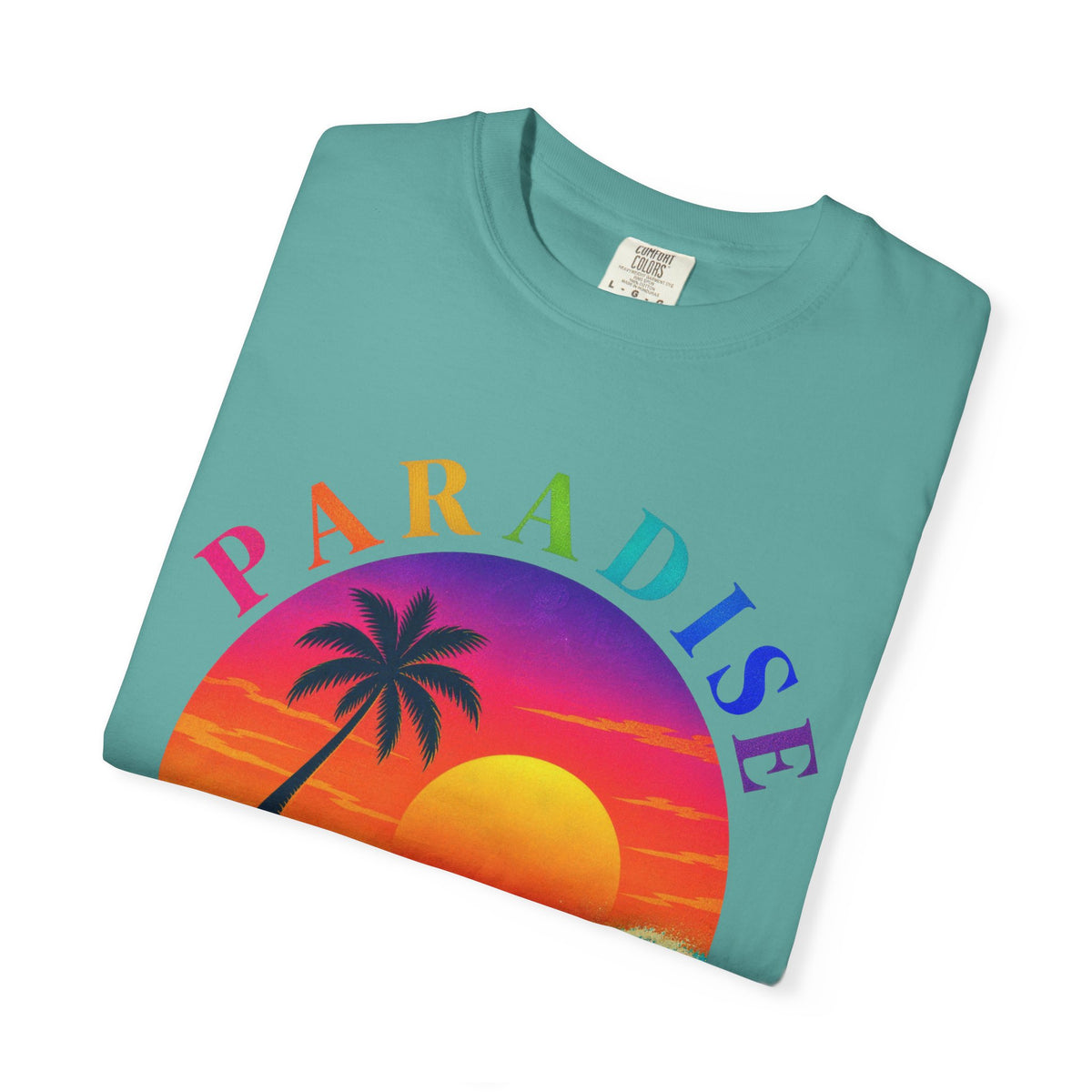 Paradise Found Tee | Tropical Island Shirt | Retro Palm T-Shirt | Comfort Colors