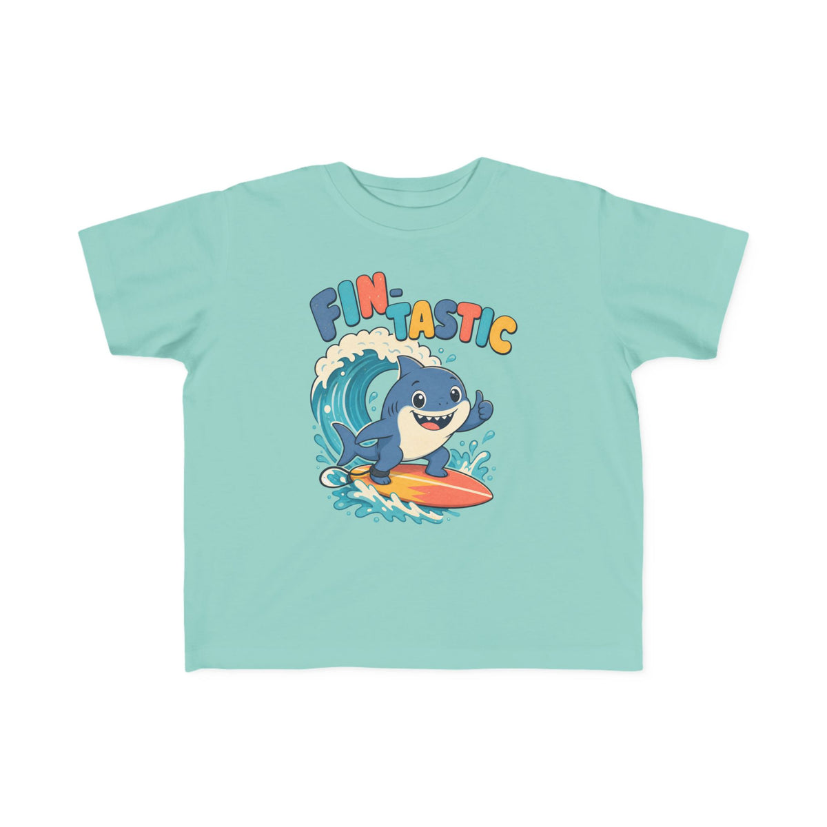 Fin-Tastic Kids Tee | Shark Surf Kids Shirt | Toddler Beach T-Shirt | Surf Kid Gift