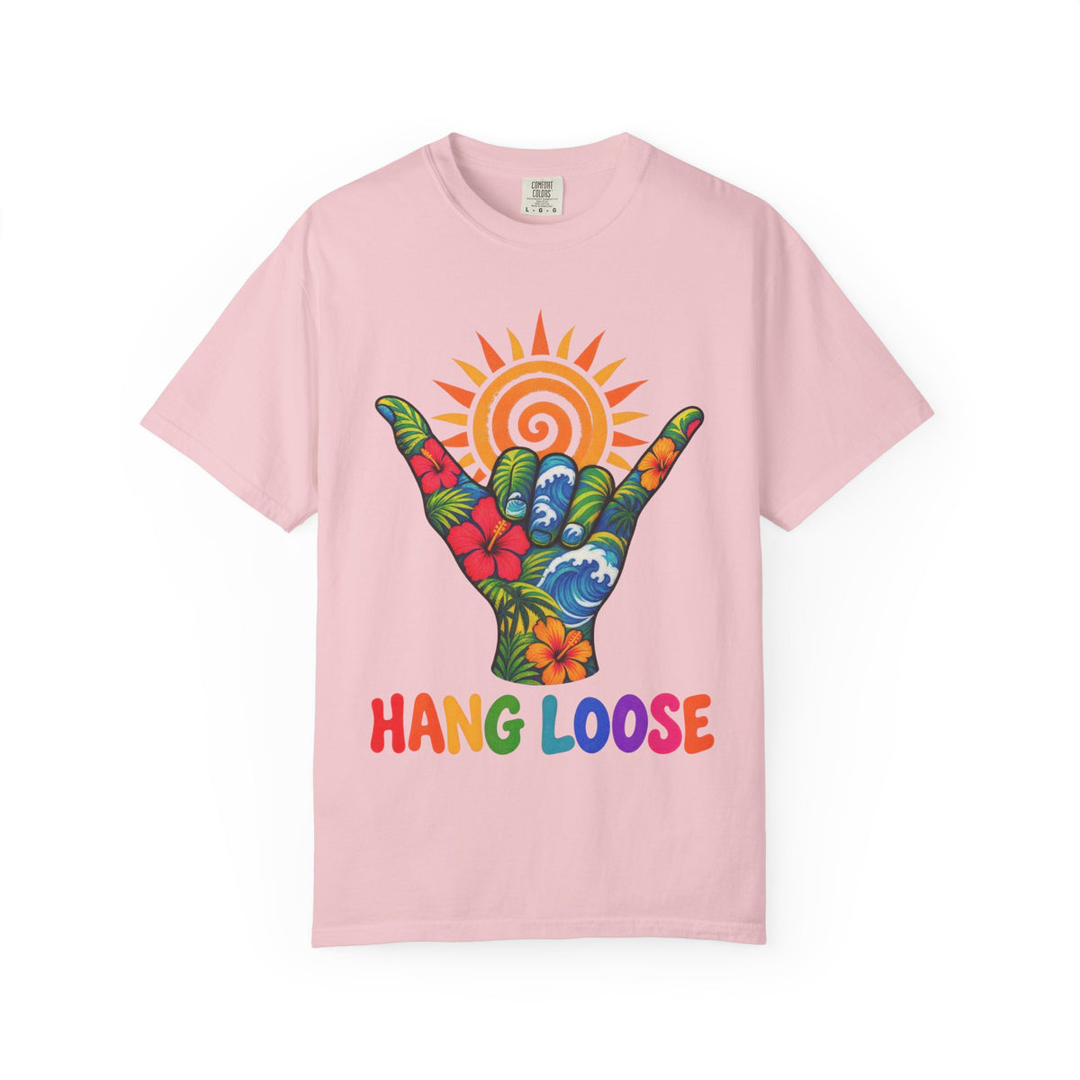 Hang Loose Tee | Shaka Surf Shirt | Retro Beach T-Shirt | Comfort Colors