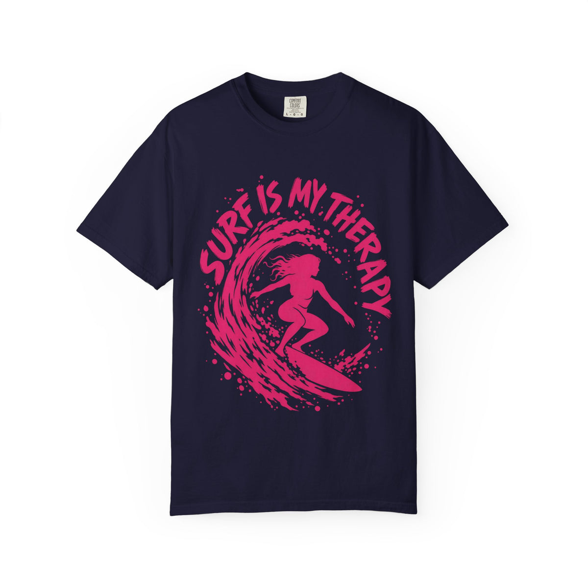 Surf Is My Therapy Shirt | Surfer Girl Brush Script Tee | Comfort Colors T-Shirt