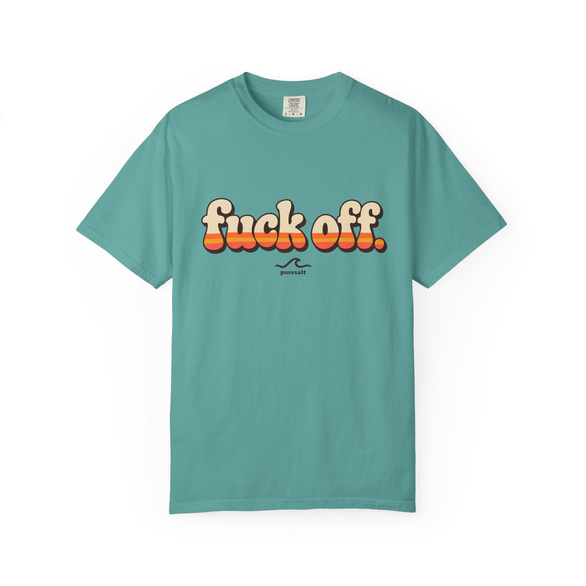 Retro 'fuck off.' typography T-shirt | bold script tee