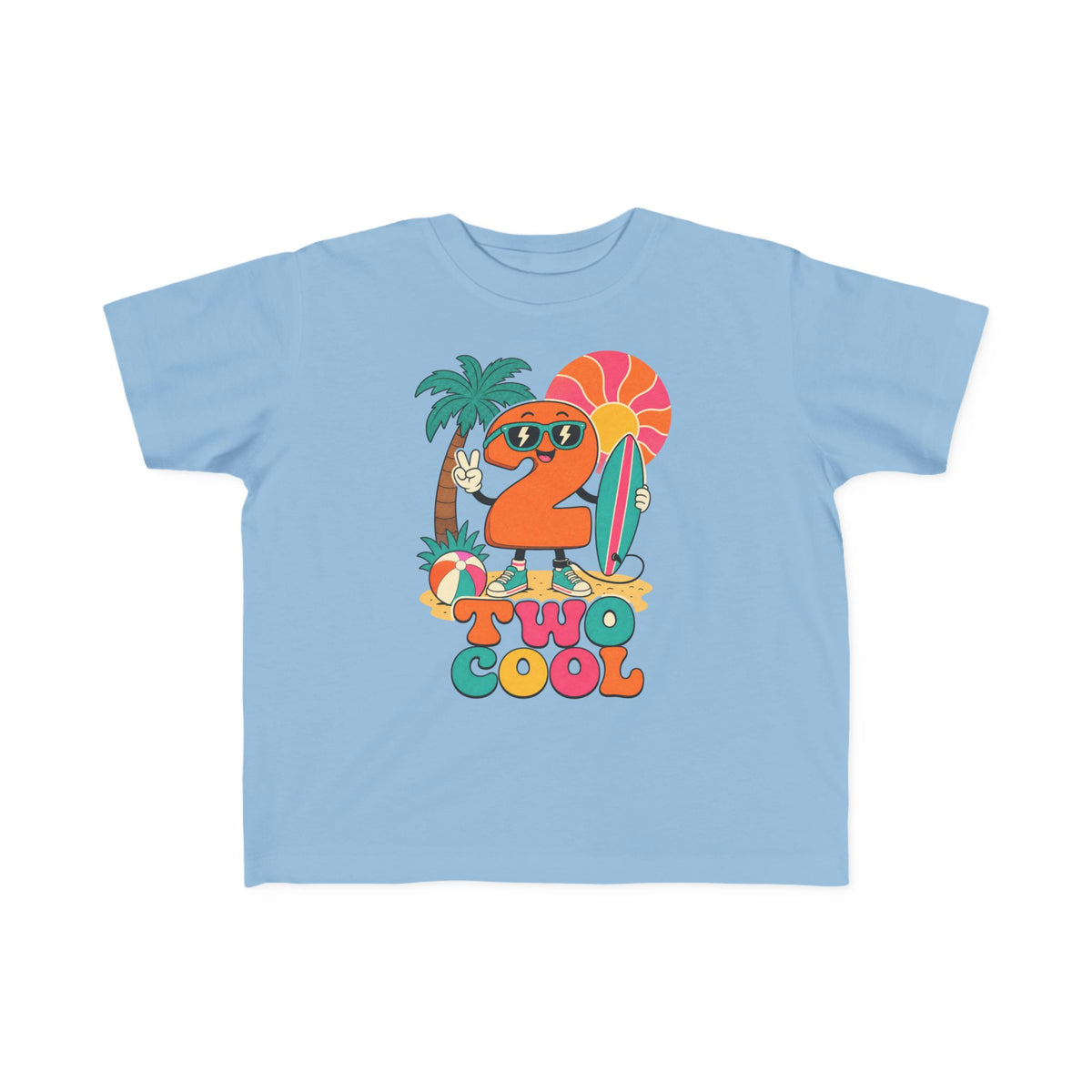 Two Cool Kids Tee | 2nd Birthday Beach Shirt | Toddler Beach T-Shirt | Surf Kid Gift