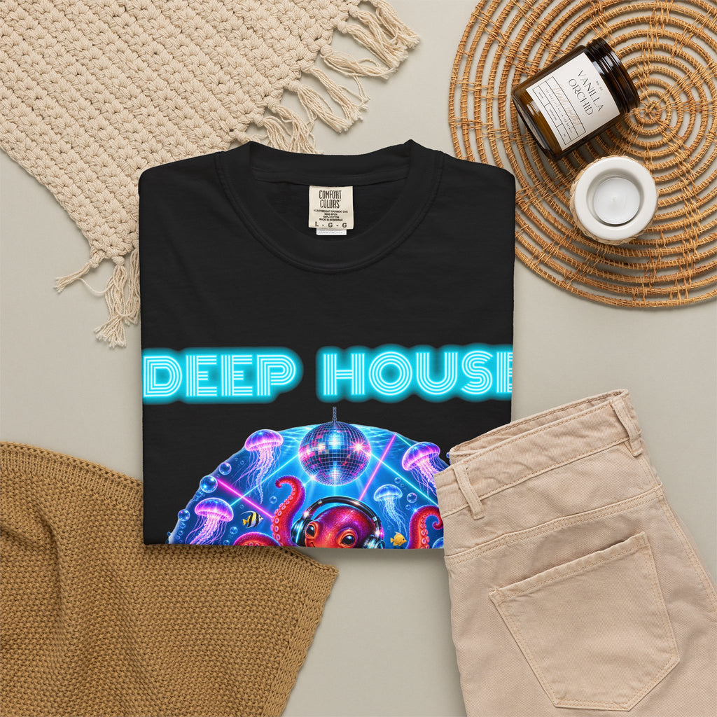 Octopus DJ Shirt | Deep House Rave Bootleg Tee | Comfort Colors T-Shirt