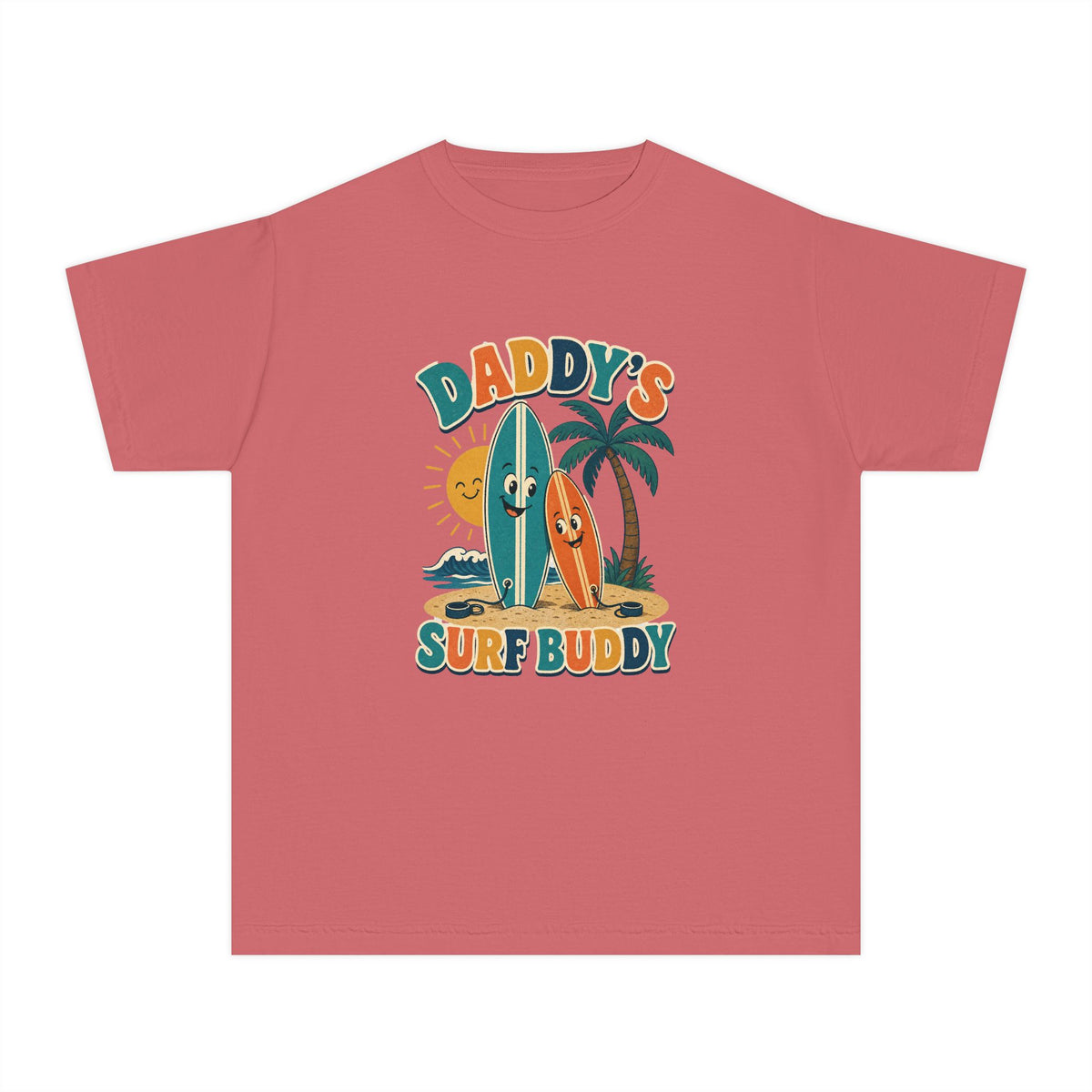 Daddy's Surf Buddy Kids Tee | Daddy Surf Buddy Shirt | Youth Beach T-Shirt | Surf Kid Gift