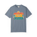 Professional Beach Napper Tee | Funny Beach Shirt | Retro Sun & Palm Vacation T-Shirt | Comfort Colors Beach Gift