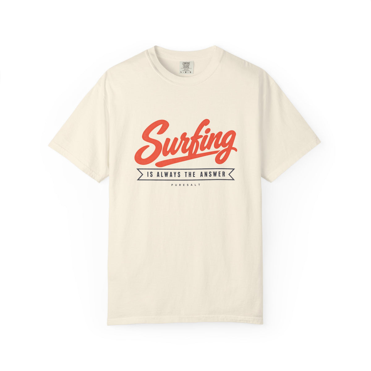 Surfing Script Graphic T-shirt | Surf Is Always The Answer