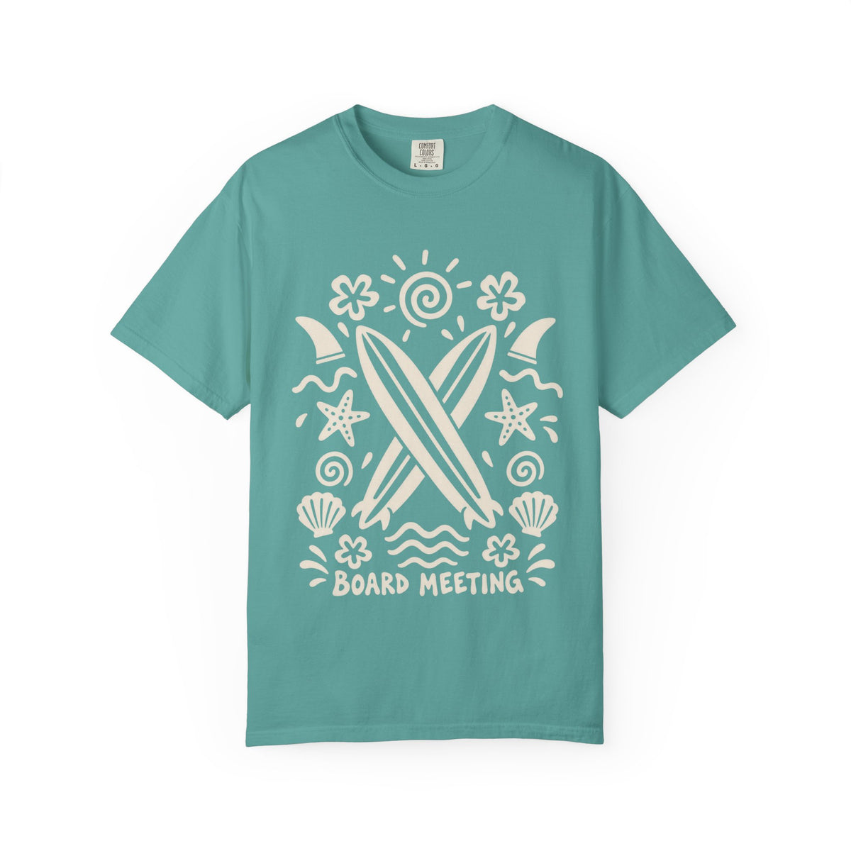 Board Meeting Surf Shirt | Funny Crossed Surfboards Tee | Comfort Colors T-Shirt