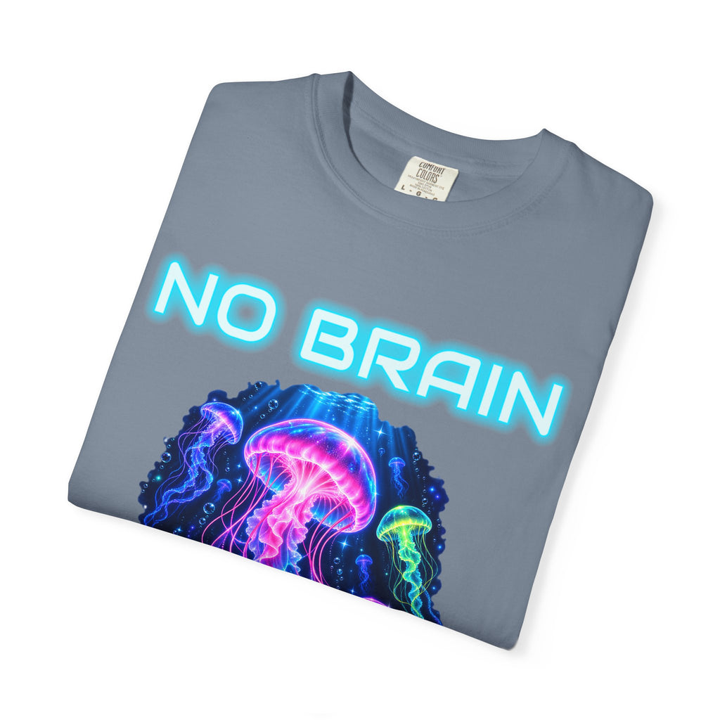 Jellyfish No Brain No Pain Shirt | Funny Jellyfish Tee | Comfort Colors T-Shirt