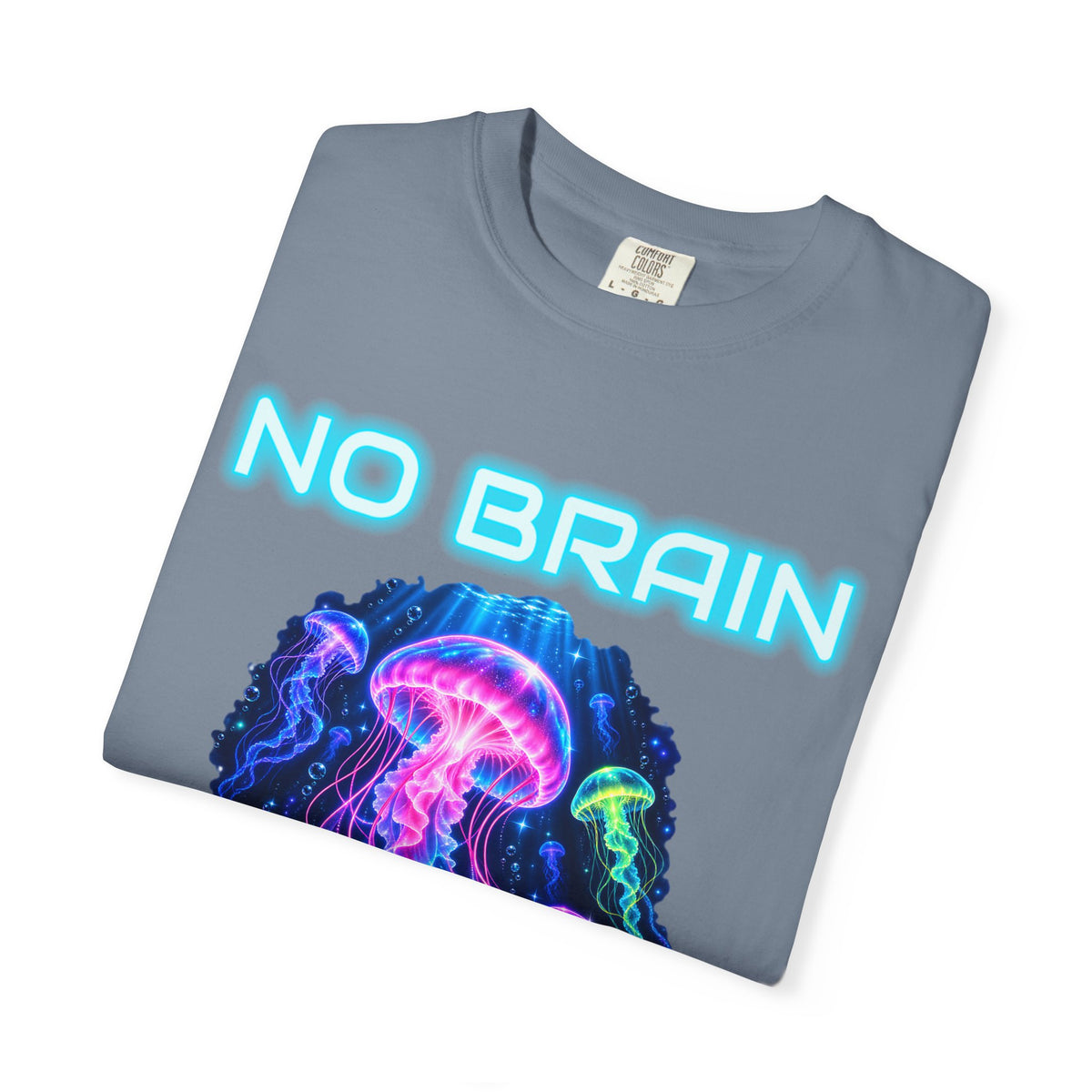 Jellyfish No Brain No Pain Shirt | Funny Jellyfish Tee | Comfort Colors T-Shirt