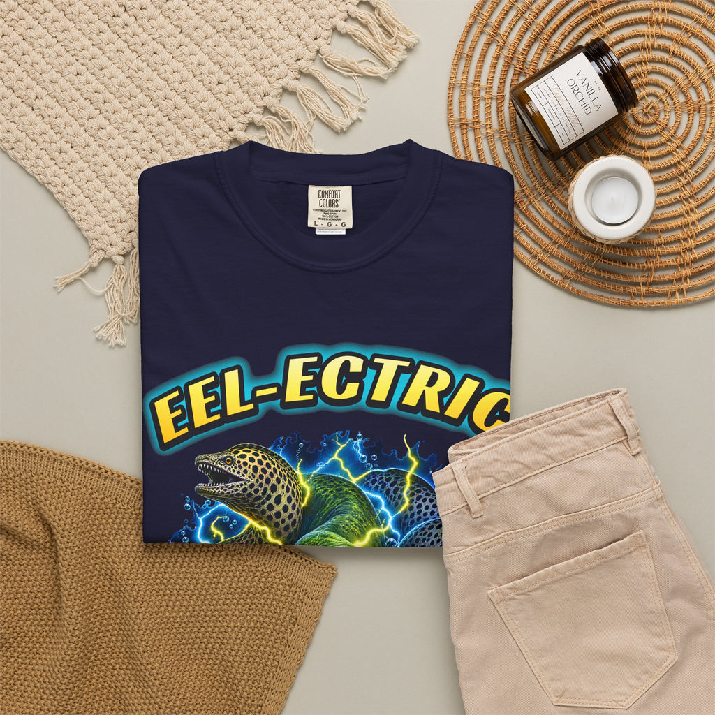 Eel-ectric Moray Eel Shirt | Neon Reef Bootleg Tee | Comfort Colors T-Shirt