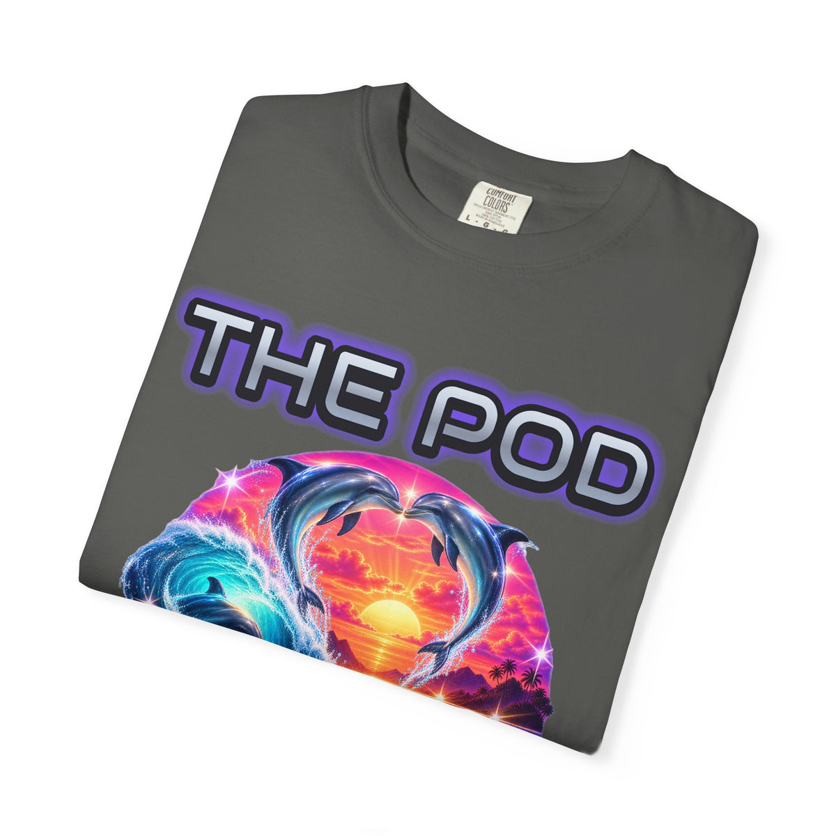 Dolphin Bootleg Shirt | The Pod 90s Airbrush Tee | Comfort Colors T-Shirt