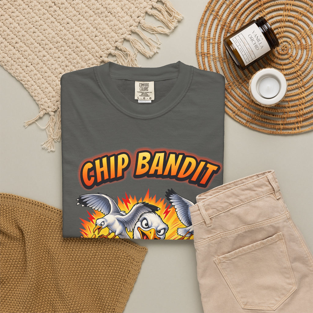 Seagull Chip Bandit Shirt | Funny Aussie Beach Tee | Comfort Colors T-Shirt