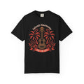 Island Harmony Guitar Tee | Can't Be Lost palm tree ukulele design