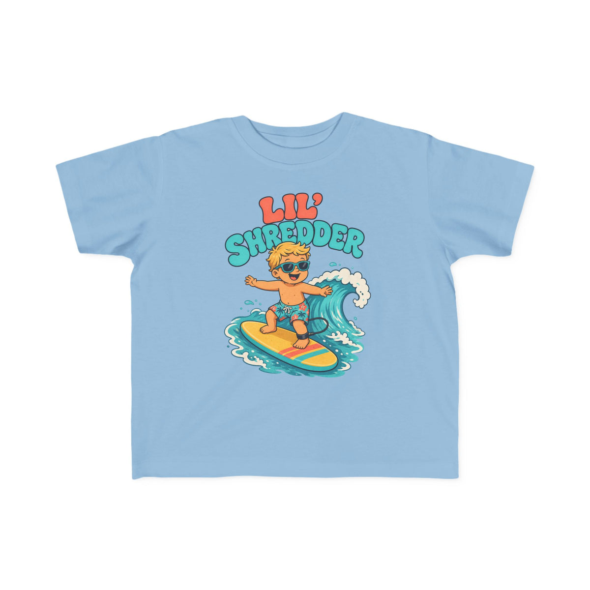 Lil' Shredder Kids Tee | Toddler Surf Shirt | Toddler Beach T-Shirt | Surf Kid Gift
