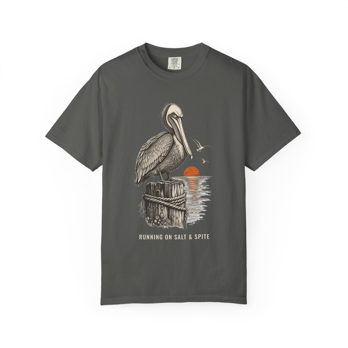 Running On Salt And Spite Shirt | Funny Salty Attitude Tee | Comfort Colors T-Shirt