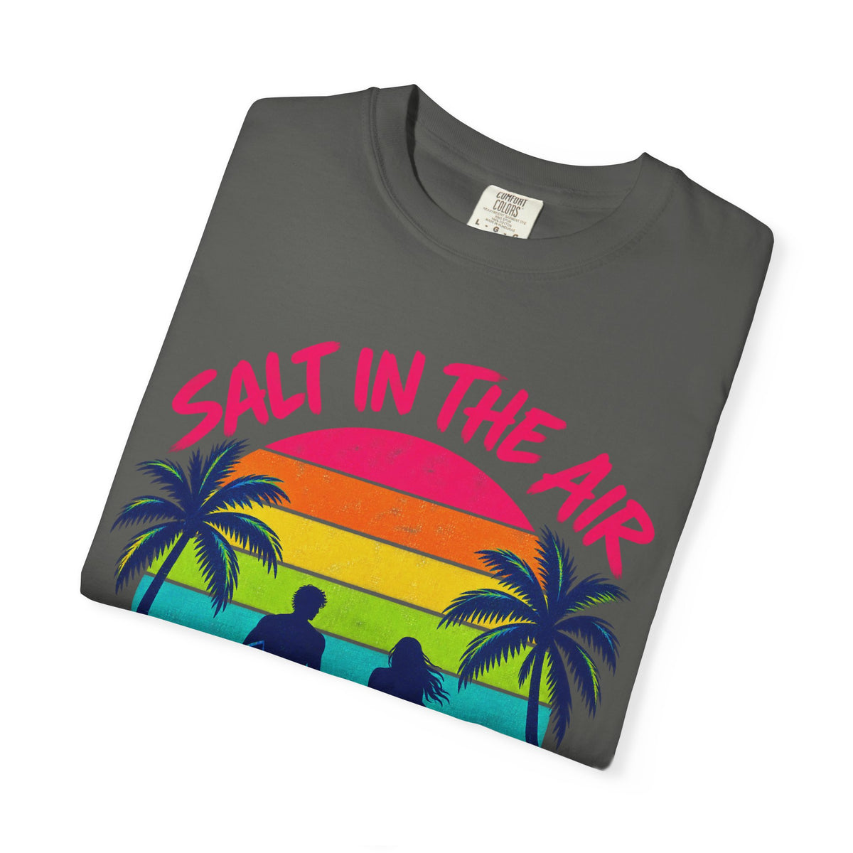 Salt In The Air Tee | Ocean Breeze Shirt | Retro Beach T-Shirt | Comfort Colors