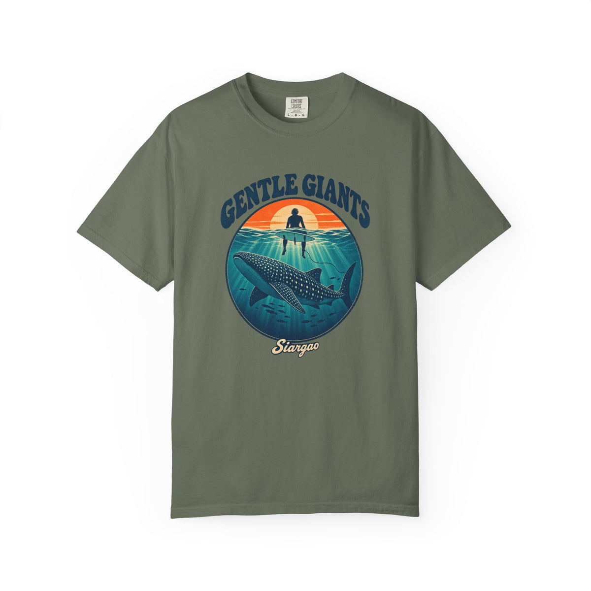 Gentle Giants Whale Shark Tee | Siargao Ocean Shirt | Vintage Marine Life T-Shirt | Comfort Colors Gift