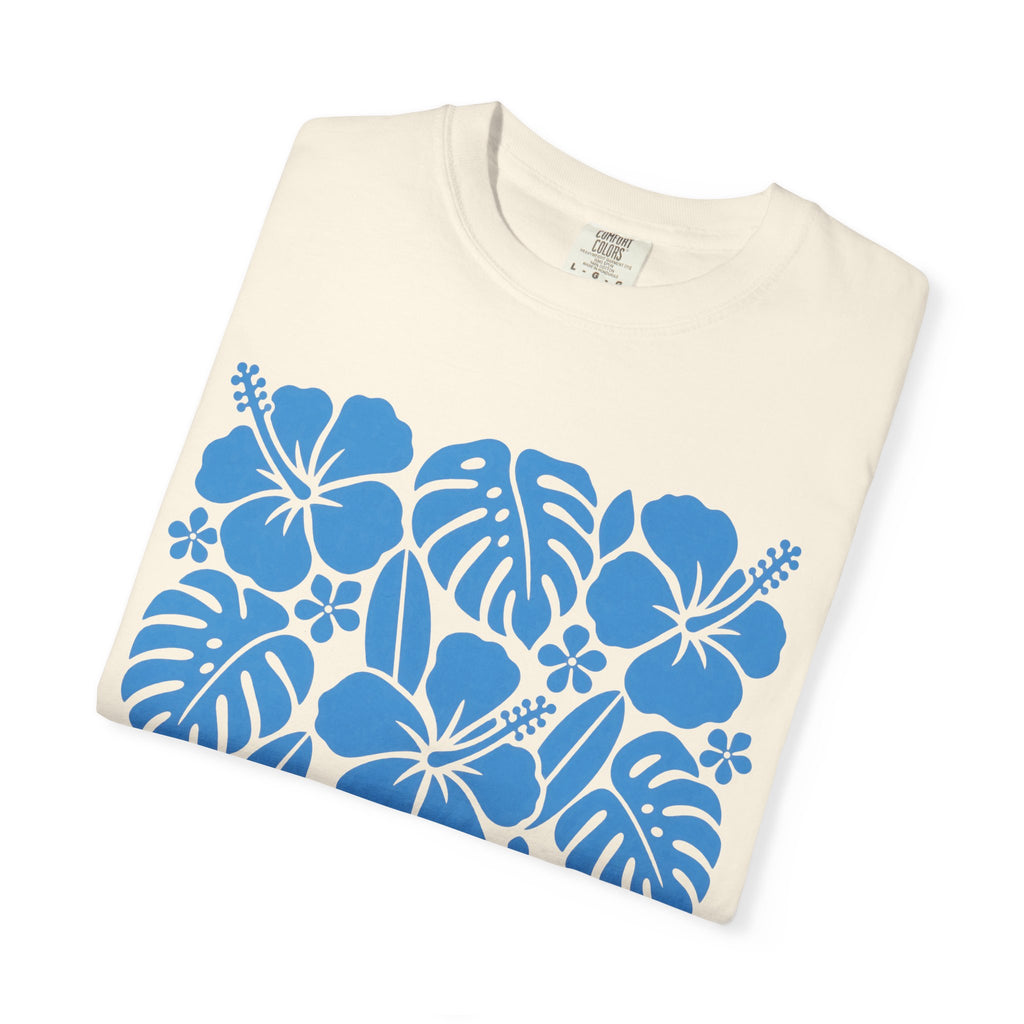Island State Of Mind Shirt | Hibiscus Monstera Block Tee | Comfort Colors T-Shirt