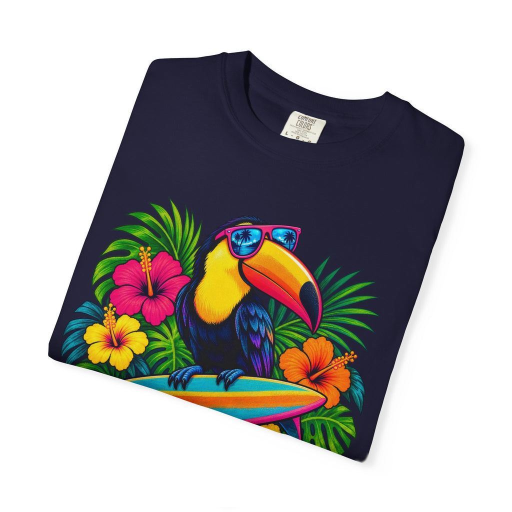 Tropical Mood Toucan Tee | Funny Toucan Surf Shirt | Tropical Jungle T-Shirt | Comfort Colors