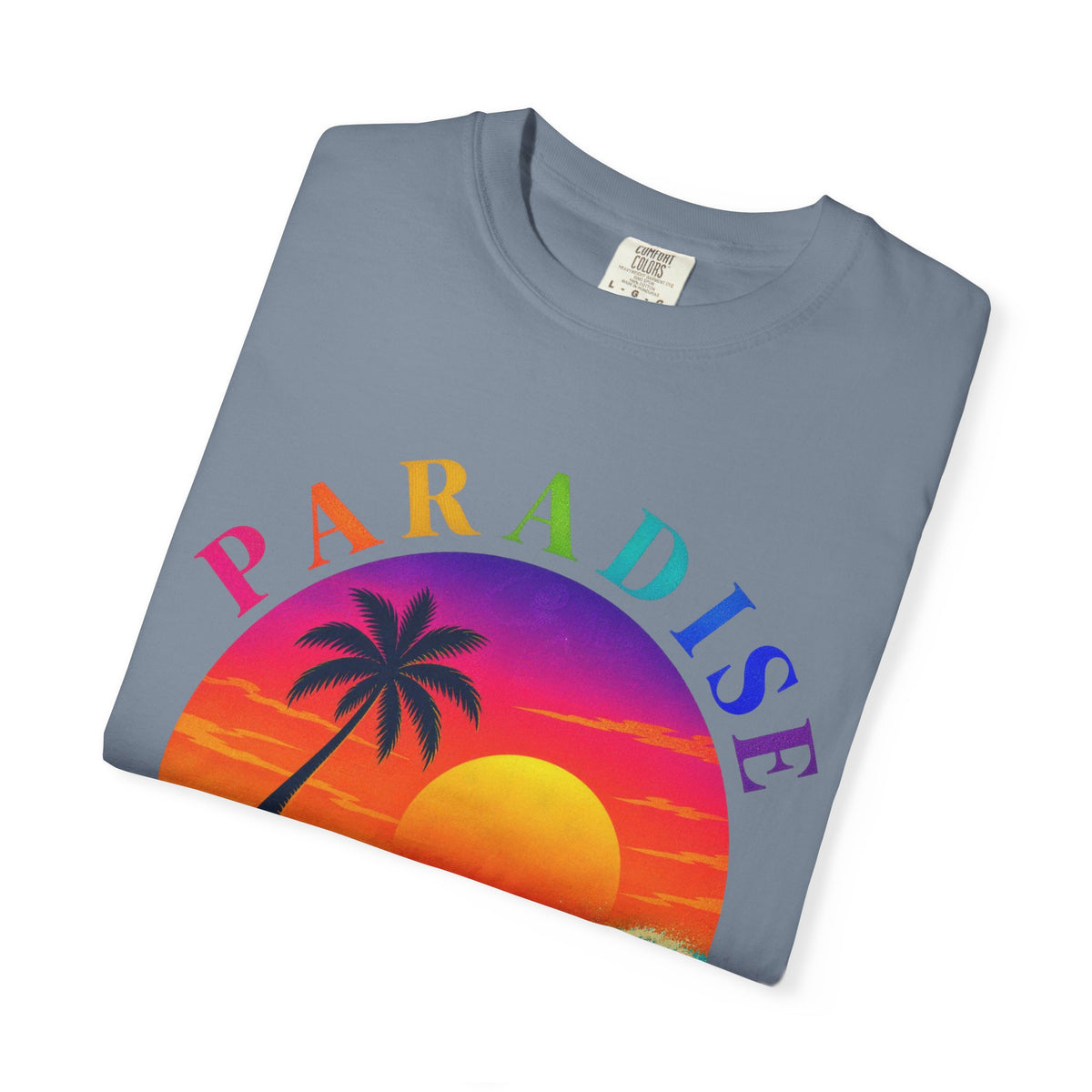 Paradise Found Tee | Tropical Island Shirt | Retro Palm T-Shirt | Comfort Colors