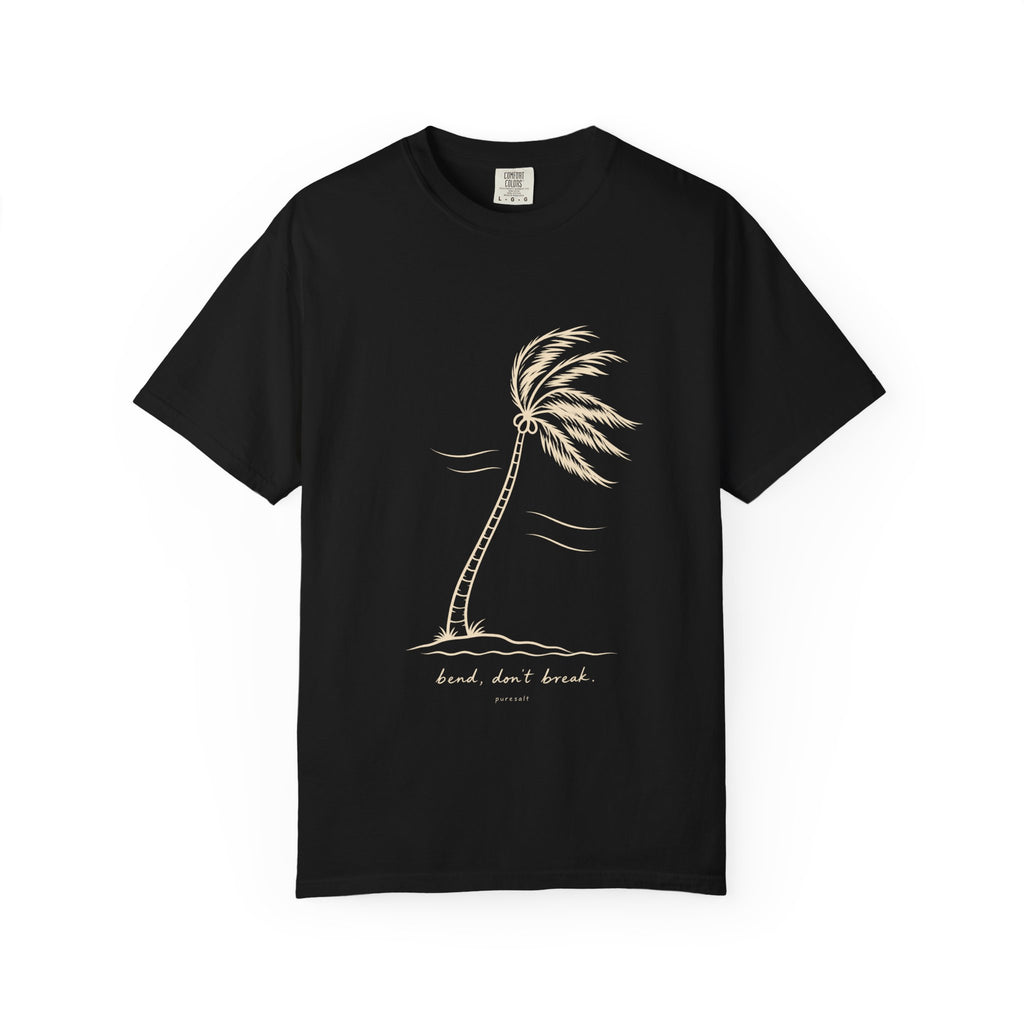 T-Shirt — Palm Tree "Bend Don’t Break" Graphic