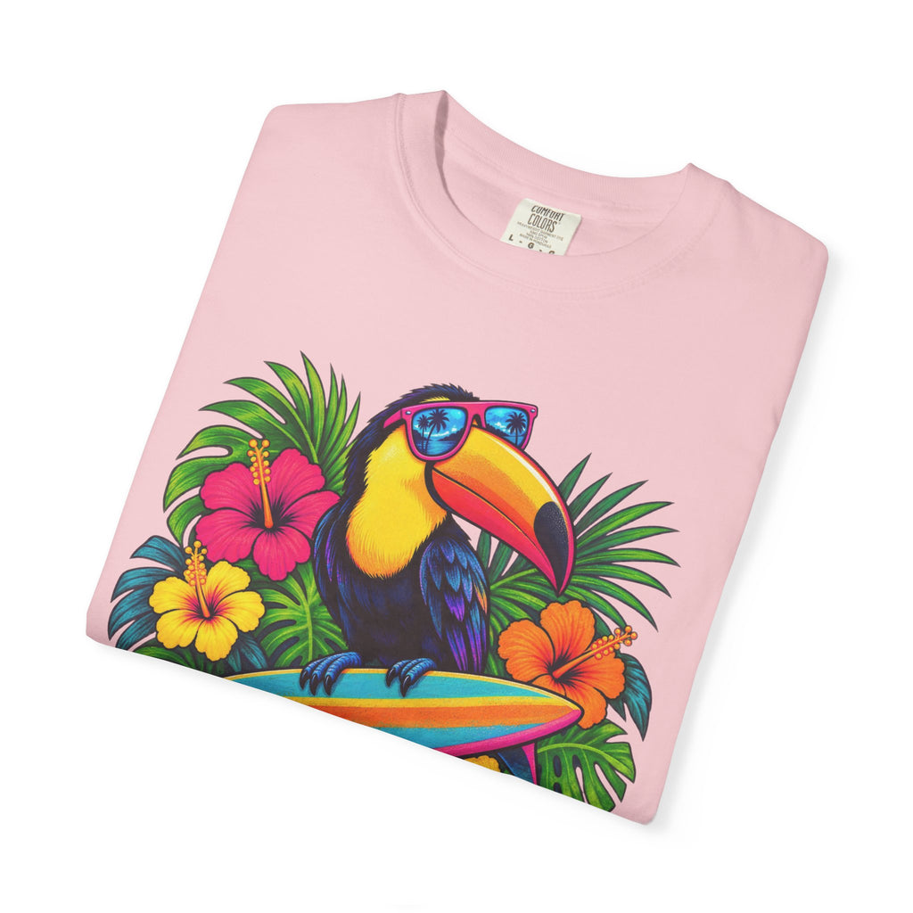 Tropical Mood Toucan Tee | Funny Toucan Surf Shirt | Tropical Jungle T-Shirt | Comfort Colors