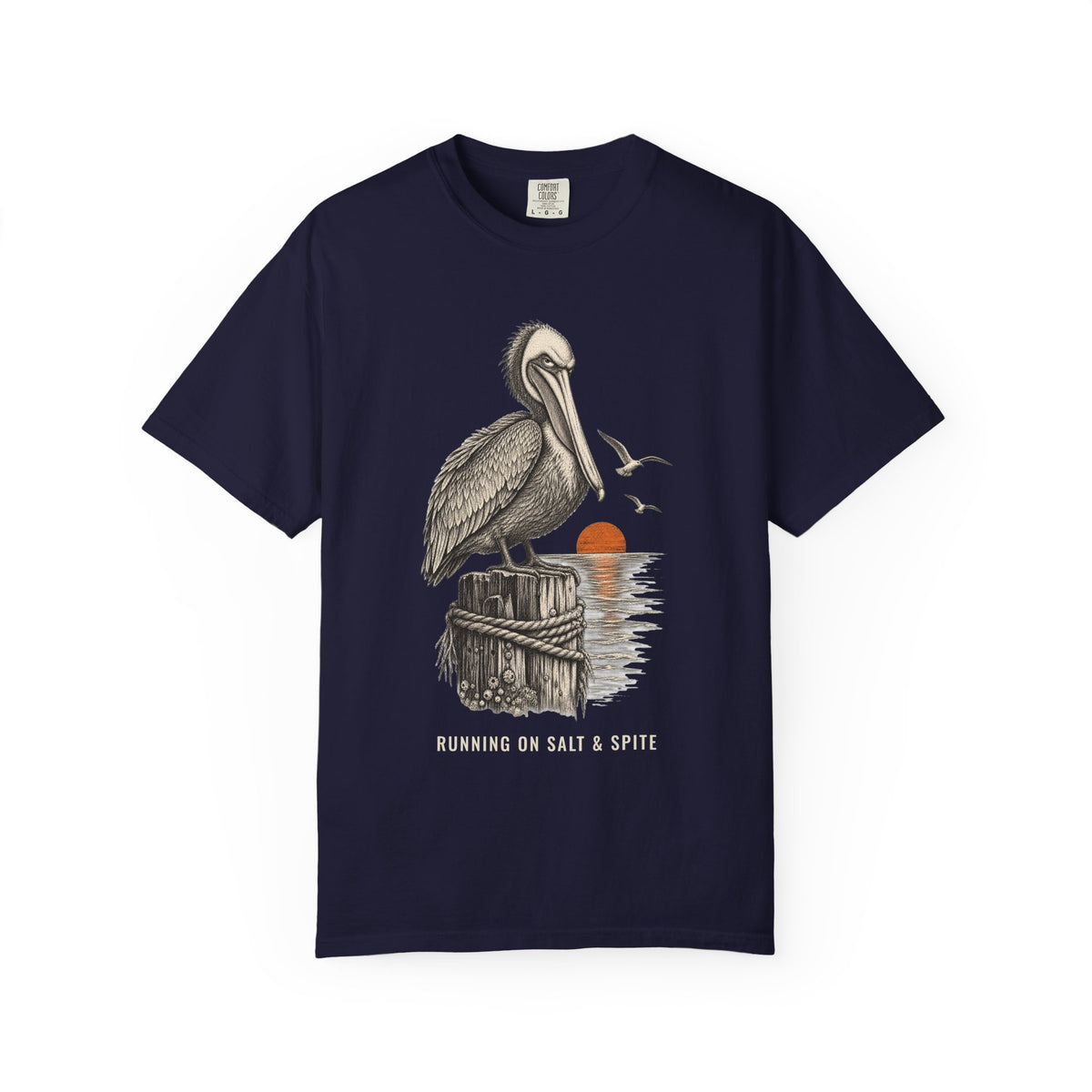 Running On Salt And Spite Shirt | Funny Salty Attitude Tee | Comfort Colors T-Shirt