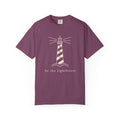 Be The Lighthouse Tee | Lighthouse Line Art Shirt | Inspirational Nautical T-Shirt | Comfort Colors Navy