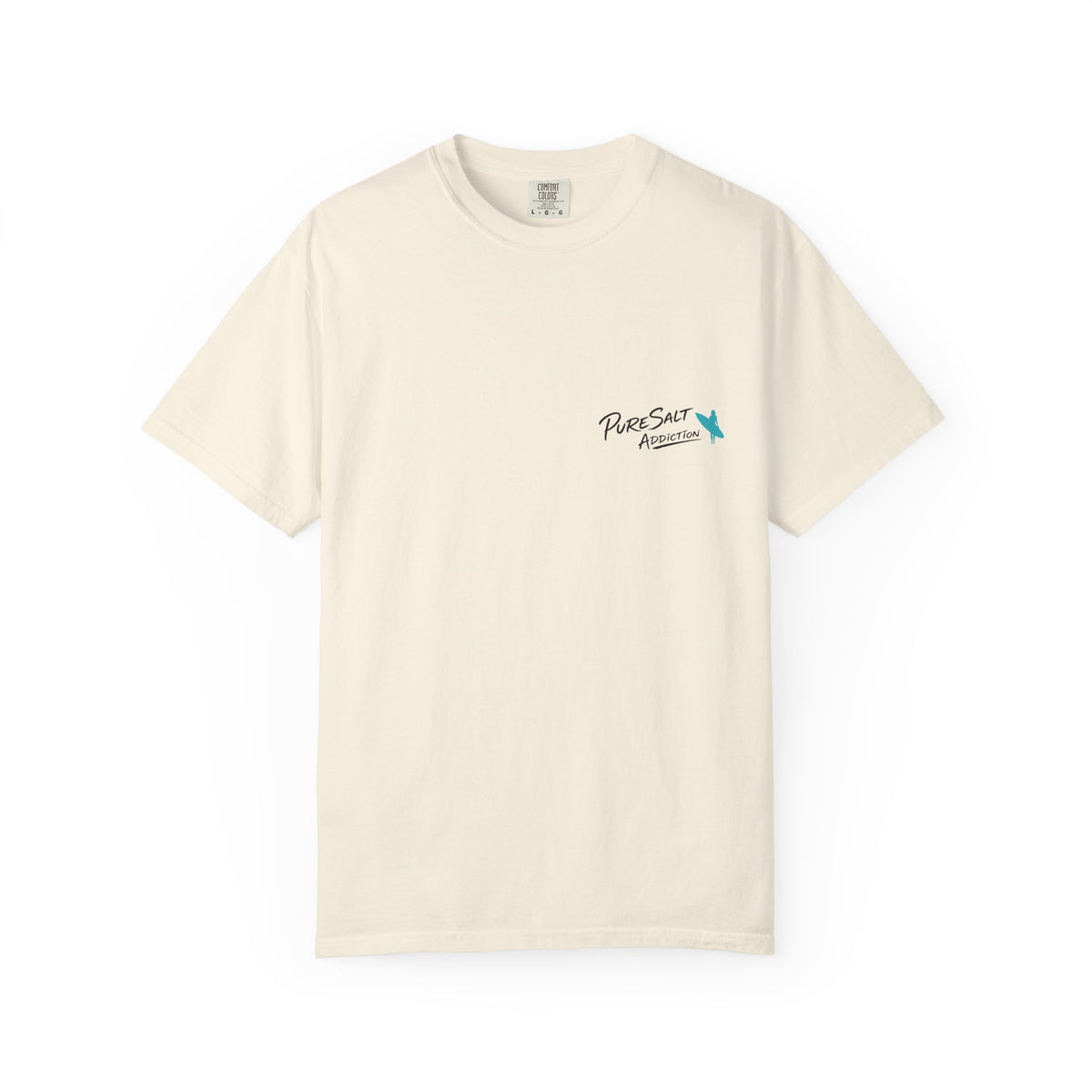 Surf Vintage T-Shirt — "Old Salty Surf Co. Est. Low Tide" Retro Beach Tee