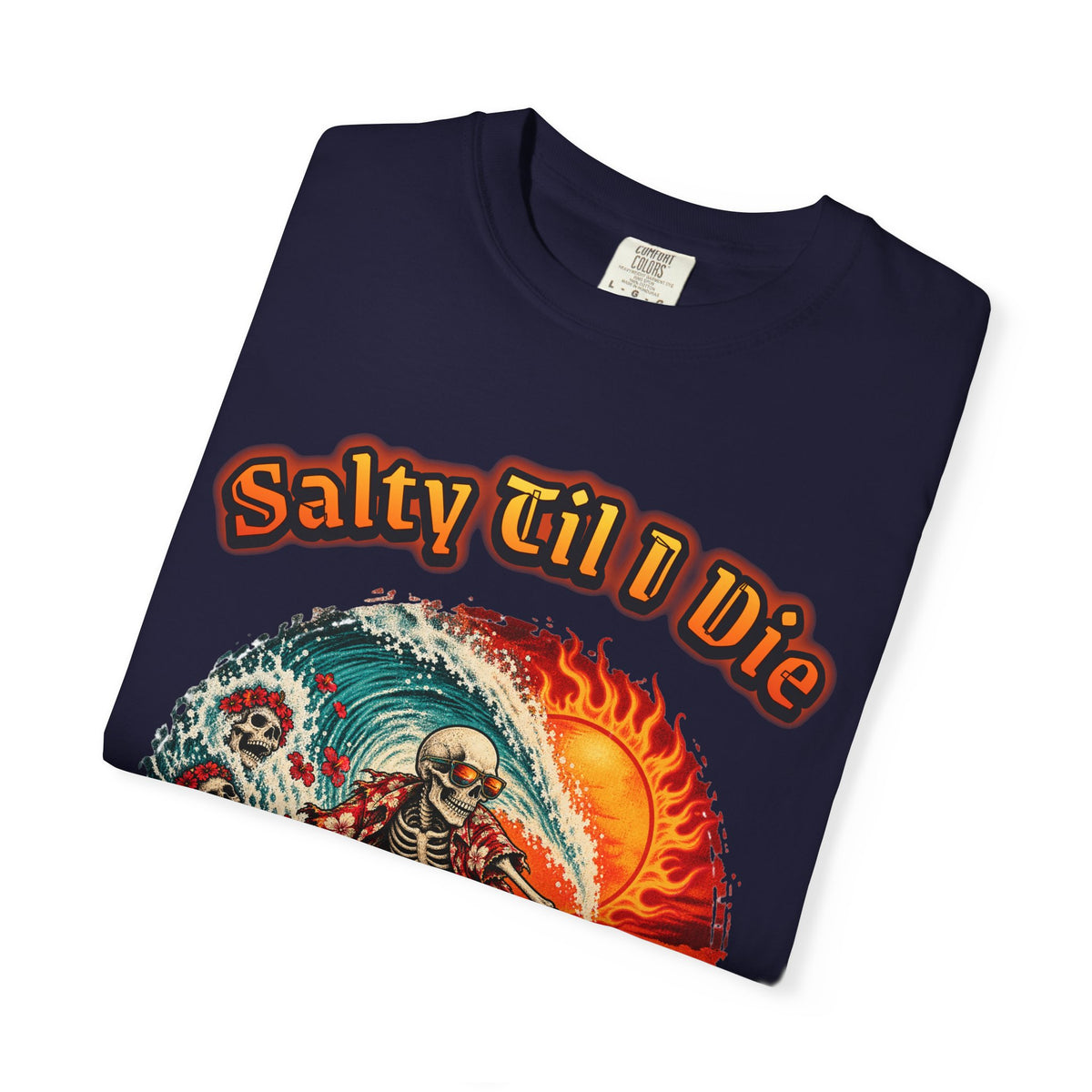Salty Til I Die Skeleton Shirt | Surf Sleep Repeat Tee | Comfort Colors T-Shirt