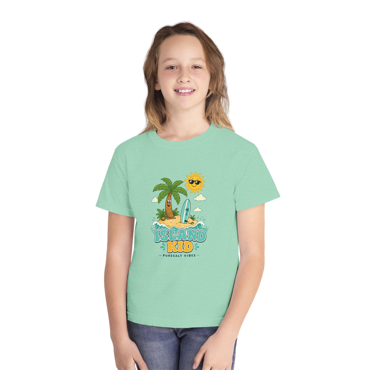 Island Kid Kids Tee | Island Kid Shirt | Youth Beach T-Shirt | Surf Kid Gift