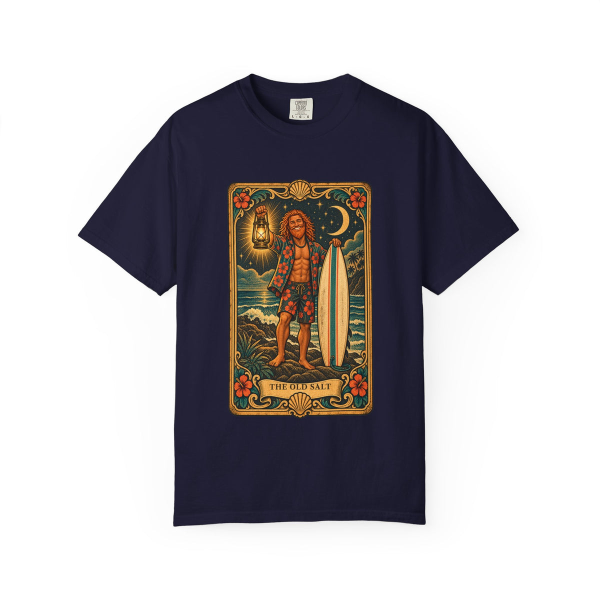The Old Salt Tarot Card Shirt | Vintage Sailor Tarot Tee | Comfort Colors T-Shirt