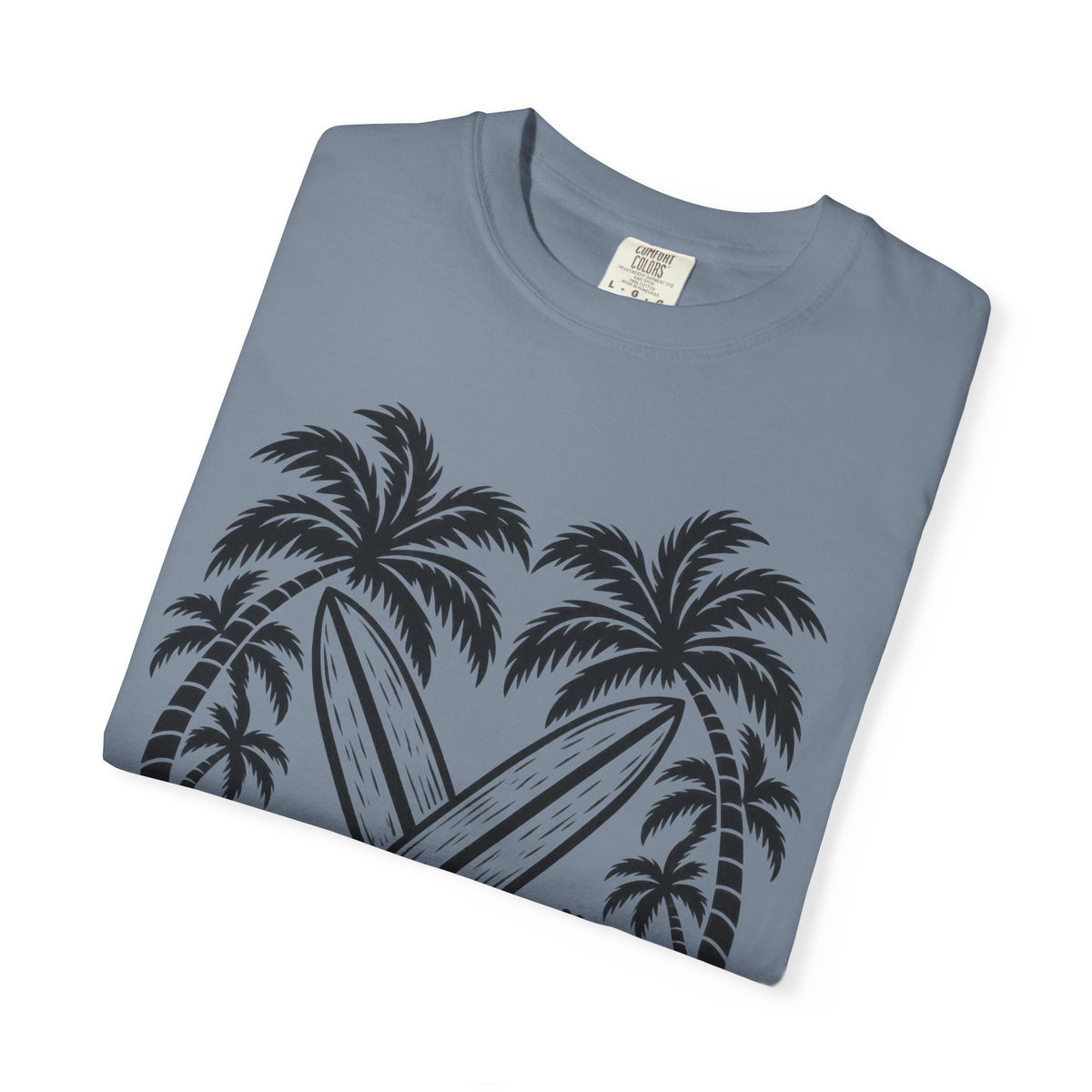 Tropic Tides Surf Shirt | Woodcut Crossed Boards Tee | Comfort Colors T-Shirt