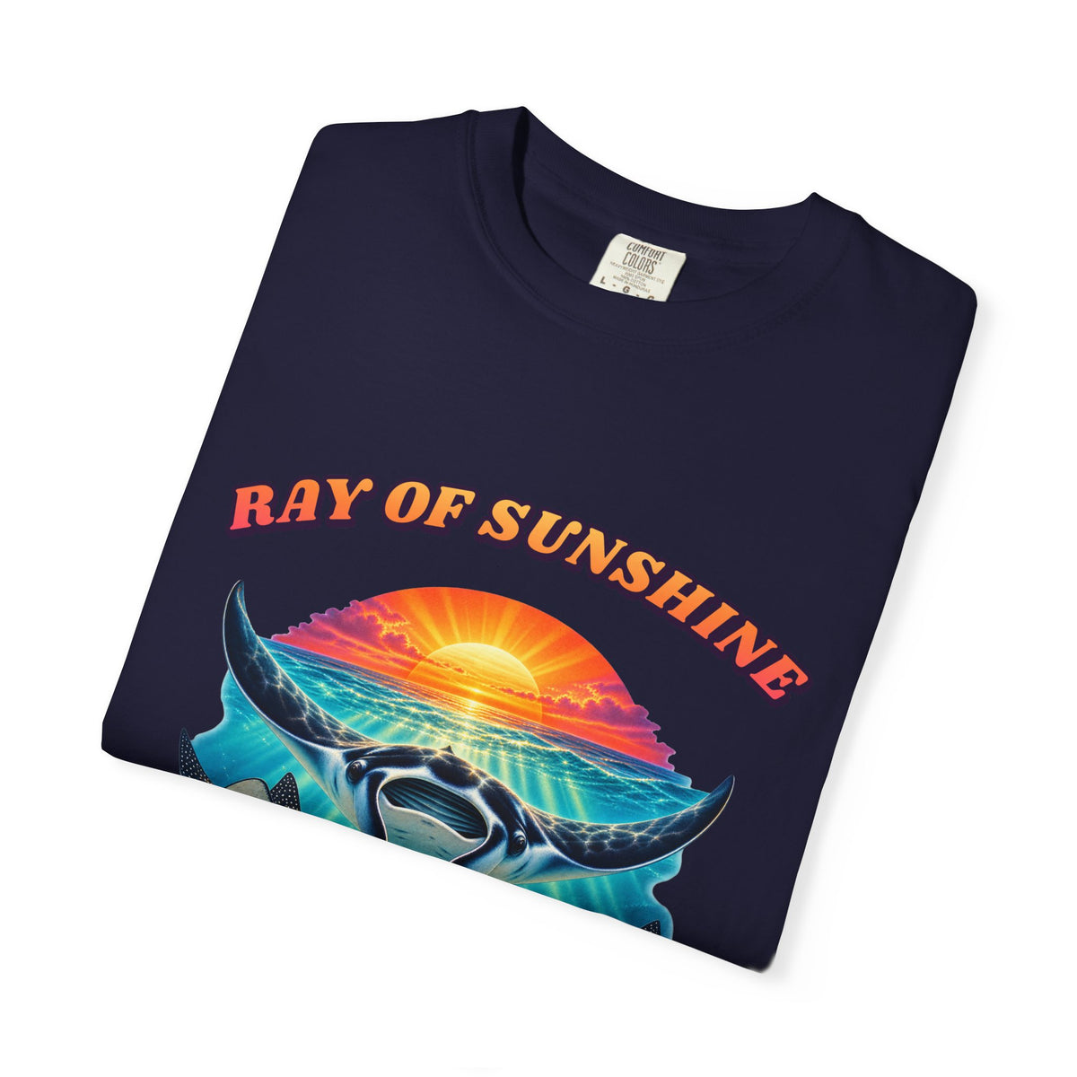 Ray Of Sunshine Stingray Shirt | Manta Ray Bootleg Tee | Comfort Colors T-Shirt